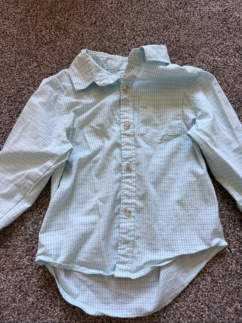 Class Club Light Blue Plaid Button-Down Shirt for Kids